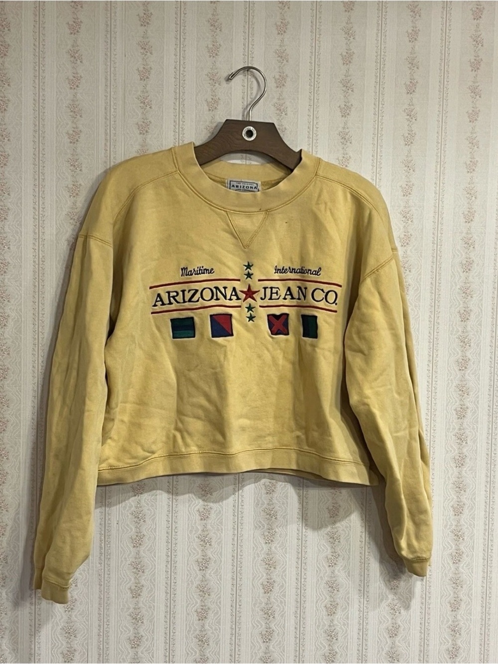 Women's Yellow Crewneck Sweatshirt
